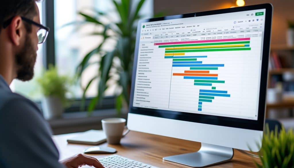 Diagramme de Gantt Google Sheet : les outils qui le font bien